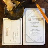 Art Deco Wedding Invitation