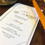 Art Deco Wedding Invitation