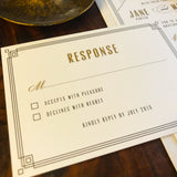 Art Deco Wedding Invitation