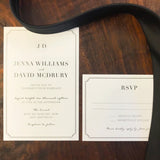 Black Tie Wedding Invitation