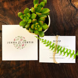 Square Wedding Invitation (double sided)