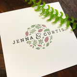 Square Wedding Invitation (double sided)