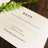 Square Wedding Invitation (double sided)